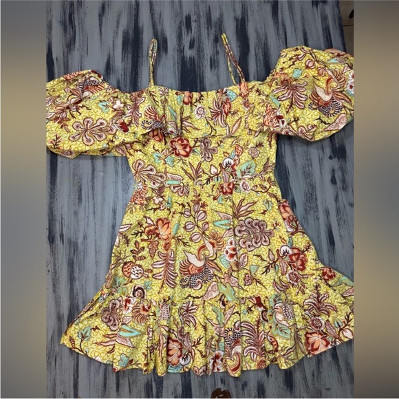 Ulla Johnson Lila Off The Shoulder Cotton Minidress - Picture 3 of 13